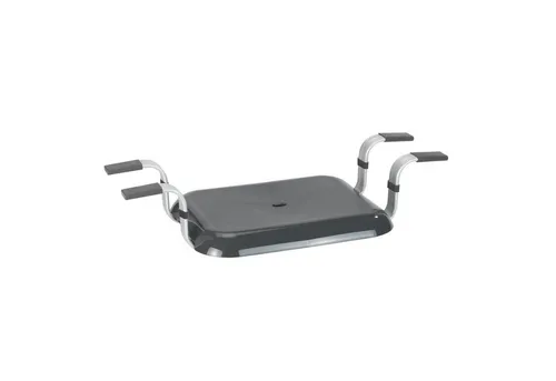 WENKO Badewannenhocker Secura Premium Grau - Behinderten-Bedarf, sicherer Badewannensitz aus robustem Aluminium, belastbar bis 150 kg für mehr Sicherheit im Badezimmer.