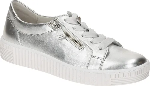Gabor Sneaker Leder Sneaker in silber von Gabor
