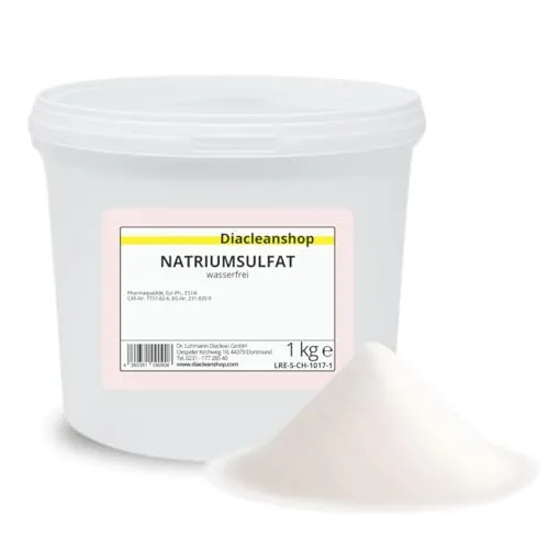 Glaubersalz 1kg Natriumsulfat E514 Na2SO4 wasserfrei Pharmaqualität