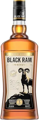 Peshtera Black Ram Whisky 0,7 l - Hochwertiger Single Malt aus Bulgarien - Sonstige Kategorie, 40% Vol. - Einzigartiger Geschmack ohne künstliche Farbstoffe, ideal für Whisky-Liebhaber.