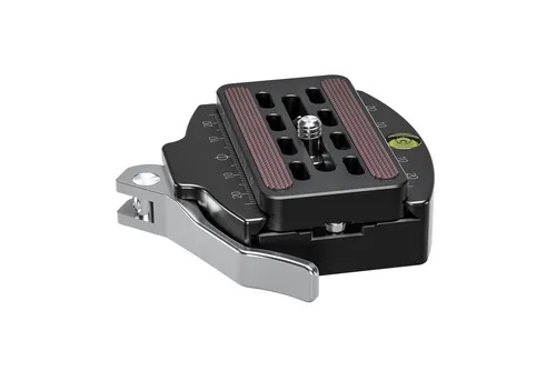 Leofoto LR-70 Schnellkupplung mit NP-70 Platte - Stativköpfe aus leichtem Flugzeugaluminium, ideal für Fotografen, die eine kompakte und funktionale Lösung suchen. Mit Schnellspannhebel und Wasserwaage für präzise Aufnahmen.