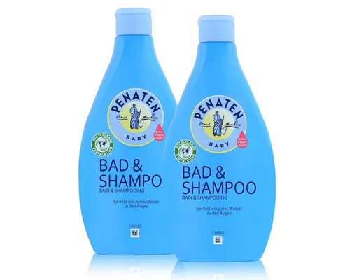 PENATEN Babypflege-Set 2x Penaten Baby Bad & Shampoo Kopf-bis-Fuß 400ml - keine Tränen mehr