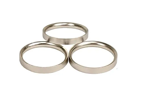 Gardinenringe Edelstahl Optik für 20 mm Gardinenstangen – 10 Stück