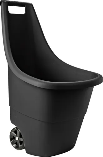 Keter Gartenkarre Easy Go Breeze 50L schwarz - Bollerwagen mit 50L Volumen, ideal für einfache Transporte im Garten, robustes Design und leichte Handhabung.