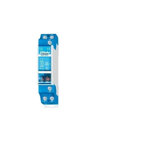 Eltako R12-200-8V AC INSTALLATIONSRELAIS - Schaltrelais für DIN-Schiene mit 2 Schließerkontakten, ideal für zuverlässige Steuerungen in Elektroinstallationen. Hohe Prüfspannung und Einschaltdauer von 100% garantieren Sicherheit und Langlebigkeit.