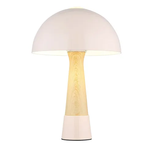 NOWA LED Tischleuchte, Leuchtmittel inklusive, Warmweiß, Tischlampe Tischleuchte Nachttischlampe Pilz Design Champagner LED