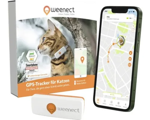 Produktbild GPS Tracker weenect für Katzen – Leicht und kompakt