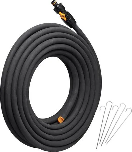 Fiskars Bewässerungsschlauch - 15 m mit Durchflusskontrolle, individuell kürzbar und bis zu 70 % weniger Wasserverbrauch für gesunde Pflanzenpflege