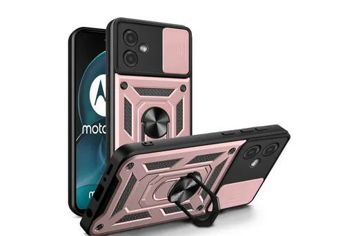 betterfon Handyhülle Panzerhülle für Motorola Moto G14 mit Kameraschutz & Ringhalter, Outdoorhülle mit Smartstand und Silikonkern