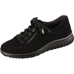 Semler Komfort Schnürschuhe Lena Damen Schwarz 40 EU - Halbschuhe für Damen mit weichem Samt-Obermaterial, atmungsaktivem Fußbett und H-Weite für optimalen Komfort – ideal für Alltag und Büro.