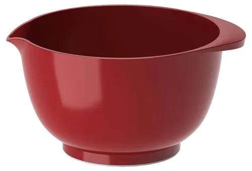 Rosti Margrethe Rührschüssel 0,75 Liter, Bruchsichere Schüssel, Snackschale, Schälchen, Schale für Dip, Müsli, Snack, Spülmaschinenfest, Geeignet für Mikrowelle und Gefrierschrank, Rot