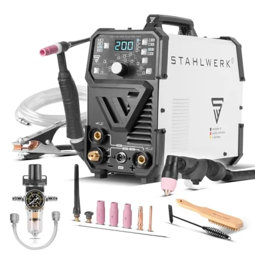 STAHLWERK 4-in-1 Kombi-Schweißgerät DC WIG 200 Puls Pro CUT
