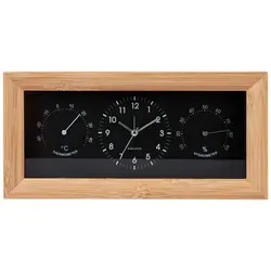 Karlsson Neat Bamboo Tischuhr Schwarz - Wanduhren, stilvolle Tischuhr aus Bambus mit modernem Design und hoher Qualität – perfekt für jedes Zuhause.