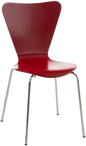 furnicato Besucherstuhl Calisto rot 85x45x49 cm