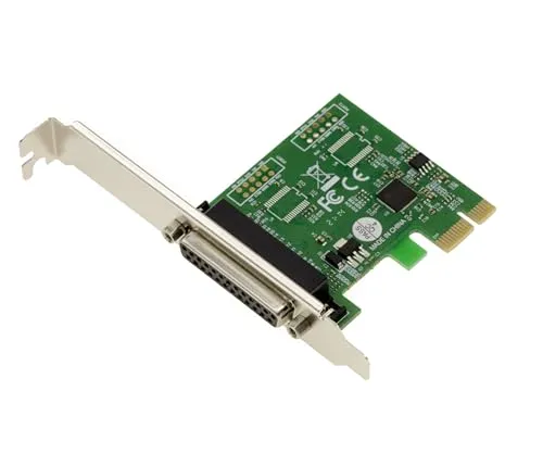 KALEA-INFORMATIQUE PCI Express PCIe Controller-Karte Parallel IEEE1284 LPT mit ASIX Chipsatz. SPP ECP-Unterstützung, Low- und High-Profile-Winkel.