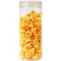 Keychron Gateron Ink V2 Yellow Switch Set (110pcs) - Tastaturen mit 60gf Betätigungskraft und 50 Millionen Klicks Lebensdauer. Genießen Sie ein sanftes Tippgefühl dank rauchtransparenten Schaltern und verbesserter Stabilität.