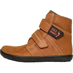SOLE RUNNER® Winter Kinder Barfußschuh Titania 2 Brown – mit Schafwolle,Größe:33,Farbe:Brown - Braun - 33