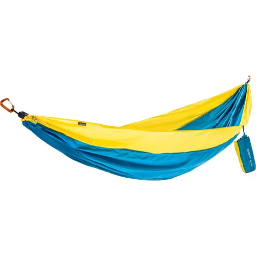 Cocoon Travel Hammock Hängematte für zwei Personen - STK - 4337 - Hängematte für zwei Personen aus strapazierfähigem 70 Denier Nylon, mit superstarken Vierfachnähten und 12 KN Aluminium Karabinern. Ideal für entspannte Momente in der Natur.