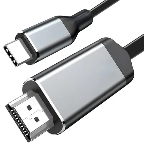 Retoo USB C auf HDMI 2.0 Kabel 4K 30Hz, 2M USB Typ C zu HDMI 1.4 Kabel Kompatibel mit Laptops Smartphones TVs Unterstützt USB-C 3.1 zu HDMI HDTV Kabel HDMI auf USBC Adapter