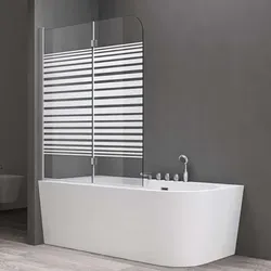 doporro Duschwand für Badewanne - Elegante Faltwand aus 6mm ESG-Glas mit selbstreinigender Nano-Beschichtung, schwenkbar um 180°, ideal für stilvolle Badezimmer.