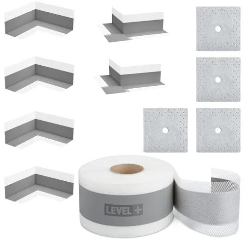 Dicht-Set Profi Dichtband G6 - Dichtmaterialien für Badezimmer und Dusche, schimmelresistent und wasserdicht, ideal für eine sichere Abdichtung von Innenecken und Außenecken.