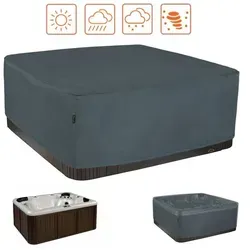 Hentex Pool-Abdeckplane Outdoor Whirlpool Indoor Aussen Whirlpool Spa Hot Tub Pool Abdeckung 230 cm x 230 cm x 85 cm