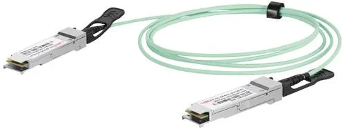 DIGITUS Active Optical Kabel 100G QSFP28to QSFP28 MMF 850nm, 10 m - Multimedia Netzwerkadapter, langlebiges und flexibles Design für hohe Übertragungsraten bis zu 100G.