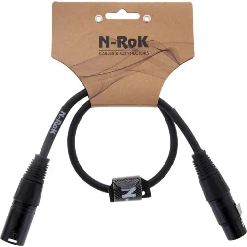 N-RoK Premium Kabel XLR Male/XLR Female 0,5m