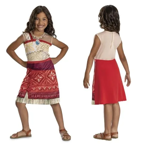 Disguise 173319M-EU Moana Basic Plus Kleid (EU) in rot von Disguise