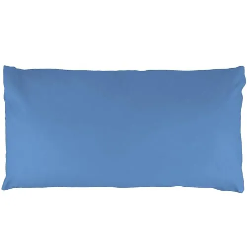 Kissenbezug Blau 30x50cm Kopfkissenbezug Kissenhülle 100% Baumwolle Kissen Pillow Cover mit Reißverschluss Luna