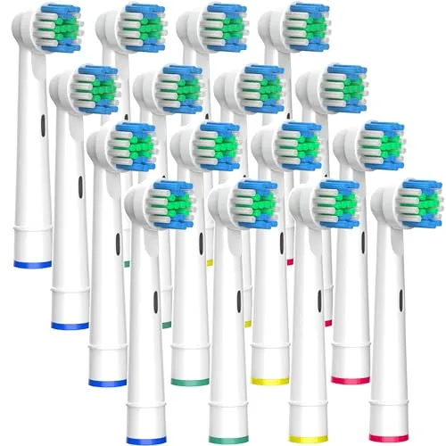 BELADENT Aufsteckbürsten kompatibel mit Oral B Zahnbürsten, Zahnbürstenaufsätze 16 Stück