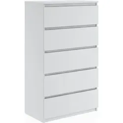 Moderne Kommode mit 5 Schubladen in Weiß von EMIX24