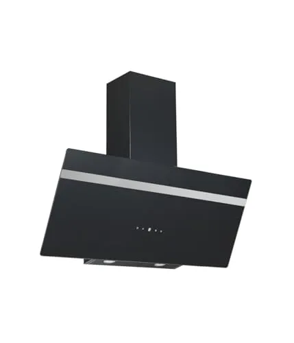 PKM Dunstabzugshaube S20-90ABTH | Schwarz | 90cm mit Touch Control - Dunstabzugshaube mit intuitivem Touch Control Display für maximalen Komfort. Energieeffiziente LED-Beleuchtung und elegantes Design für moderne Küchen.
