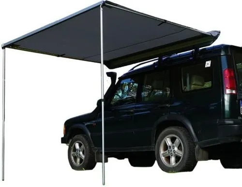 Prime Tech Fahrzeug-Markise 200x200x210 cm grau – Ideal für Dachzelte - Zelte: Schützt zuverlässig vor Sonne und Regen, einfach aufzubauen, aus robustem Material für Langlebigkeit und vielseitige Montageoptionen.