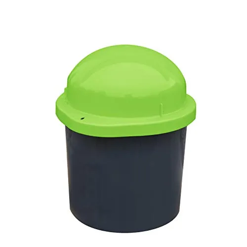 KUEFA DUO Mini - Wetterfester Mülleimer und Aufbewahrungsbehälter - 30 Liter Mülltonnenbox aus UV-beständigem Kunststoff, ideal für Grillzubehör und Tierfutter. Mit Scharnierdeckel und Befestigungsring für optimale Sicherheit.