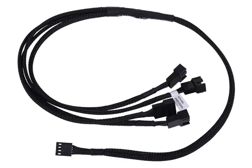  Phobya Y-Kabel 4Pin PWM auf 4x 4Pin PWM - Schwarz 60cm 11,50 EUR/m