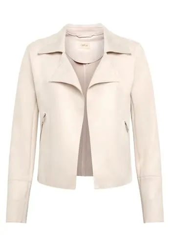 Cartoon Damen Blazer-Jacke mit offenem Saum 42, beige