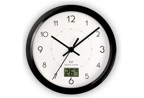 Miraval Funkwanduhr Funk-Badezimmeruhr mit Saugnäpfen