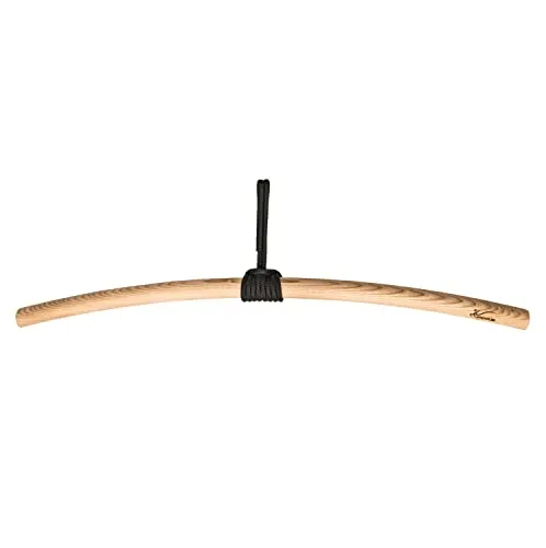 Eaglefit Premium Klimmzugstange aus Holz – Ergonomisch gebogene Pull-Up Bar für Outdoor & Zuhause (100 cm)
