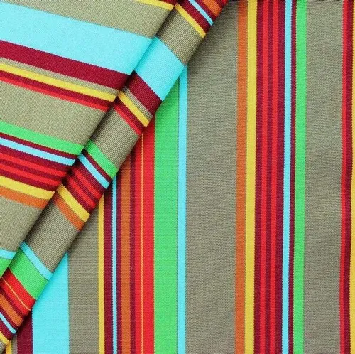 Liegestuhlstoff Outdoorstoff wetterfest 45cm breit Streifen Meterware Multicolor