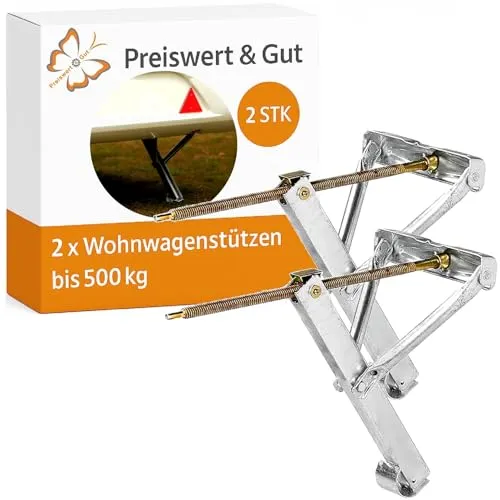 Stabile Wohnwagenstützen 625x457 mm – Set mit 2 Stück