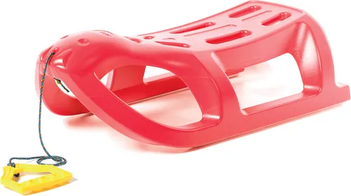 FORTENA Schneeschlitten mit Metallschienen und Seil ohne Rückenlehne