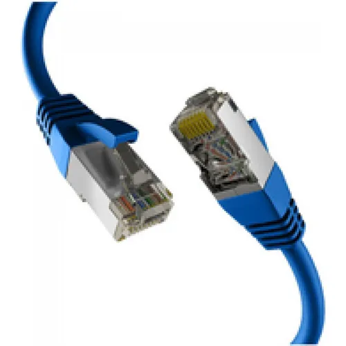 EFB CAT8.1 BLAU 15m RJ45 PATCHKABEL S/FTP PIMF von M-CAB