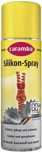 Caramba Silikonspray 300ml - Multifunktionales Schmier- und Pflegemittel für Metall, Kunststoff und Gummi. Schützt vor Korrosion und vereinfacht die Pflege von beweglichen Teilen.