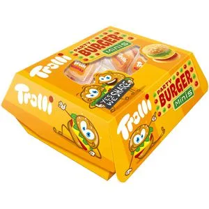 Trolli Party Burger Minis Schaumzucker und Fruchtgummi 15 x 10g 150g