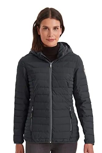 G.I.G.A. DX Damen Ventoso Wmn Quilted Jckt - Wasserabweisende und winddichte Funktionsjacke in Daunenoptik mit abnehmbarer Kapuze, ideal für Outdoor-Aktivitäten und optimaler Wärmeverteilung durch Steppkammern.