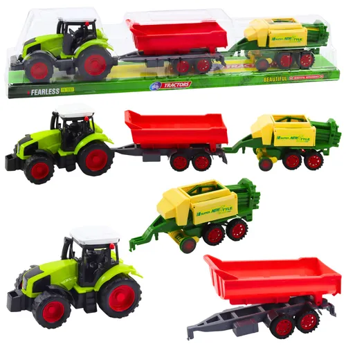 Satz, Von, Ackerschlepper, Anhänger, Presse, Landmaschinen, Machine