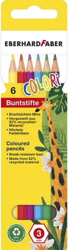 EBERHARD FABER Hexagonal-Buntstift COLORI 6er Kartonetui von Eberhard Faber