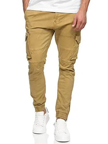Indicode Cargohose Alex - 6 praktische Taschen, grün, XL - Wanderhosen mit 6 praktischen Taschen für optimalen Stauraum, aus pflegeleichtem und elastischem Stoff, ideal für Outdoor-Aktivitäten.