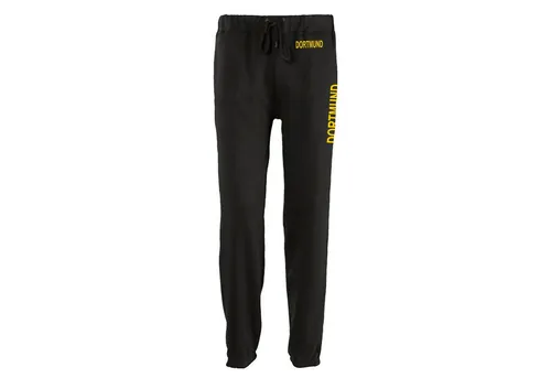 multifanshop Jogginghose Dortmund - Trainingshose Größe M in Schwarz - Herren-Trainingshose mit hochwertigem Dortmund-Druck, kuscheliger Oberfläche und elastischen Bündchen. Perfekt für Fans und Sportler!